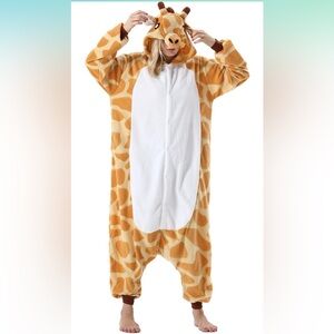 NWOT Funziez Small Giraffe Onesie Halloween Costume One Piece Unisex Adult